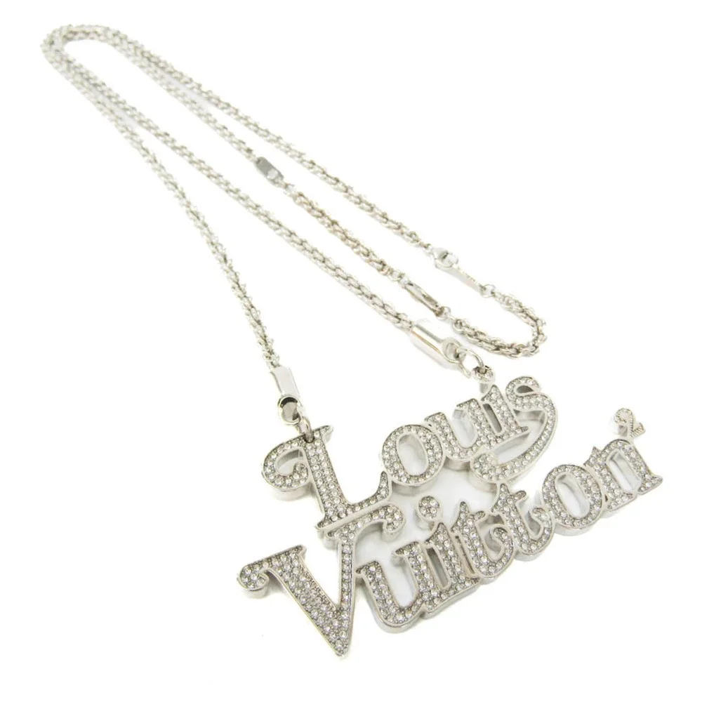 LOUIS VUITTON Silver Necklace - Picture 1 of 9